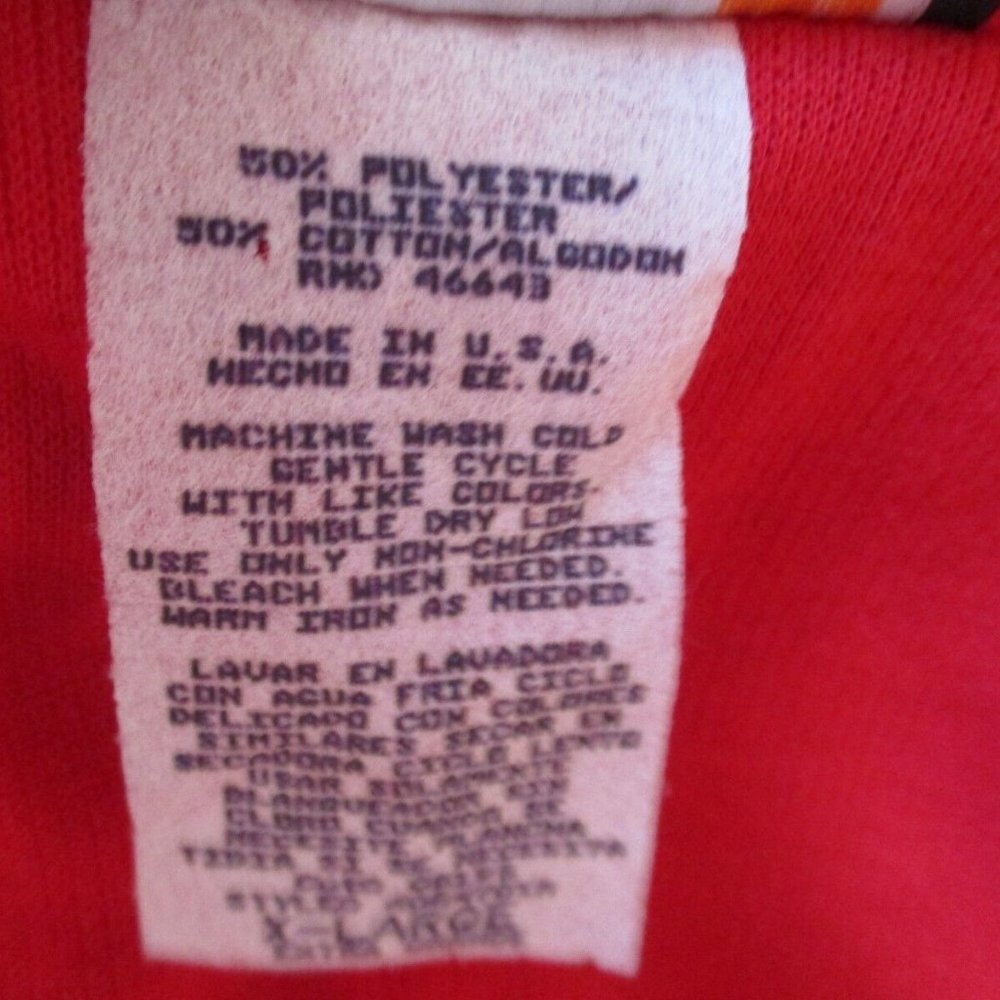 VTG 90's Champagne West Top Size XL NWT Red Gold Buttons Maternity Tunic - Picture 5 of 6